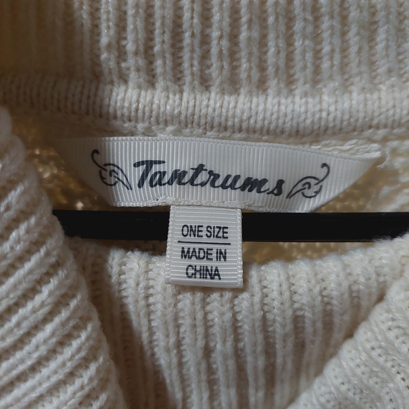 Tantrums Cream Cowl Neck Sweater - Picture 2 of 2